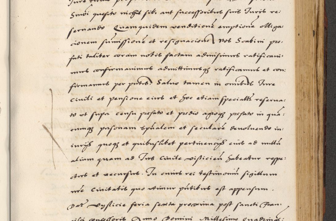 Zdjęcie nr 599 dla obiektu archiwalnego: [A]cta actorum causarum, sententiarum tam diffinitivarum quam interloquutoriarum, obligationum, constitutionum et contractuum coram reverendo patre domino Petro Porembski preposito Osvieczimensi, canonico et officiali generali Cracoviensi de anno Domini millesimo quingentesimo quinguagesimo primo, cuius indictio est nona, pontificatus sanctissimi in Christo patris et domini nostri domini Juliii divina providencia pape tercii, anno secundo, a die et mense infrascriptis feliciter continiantur