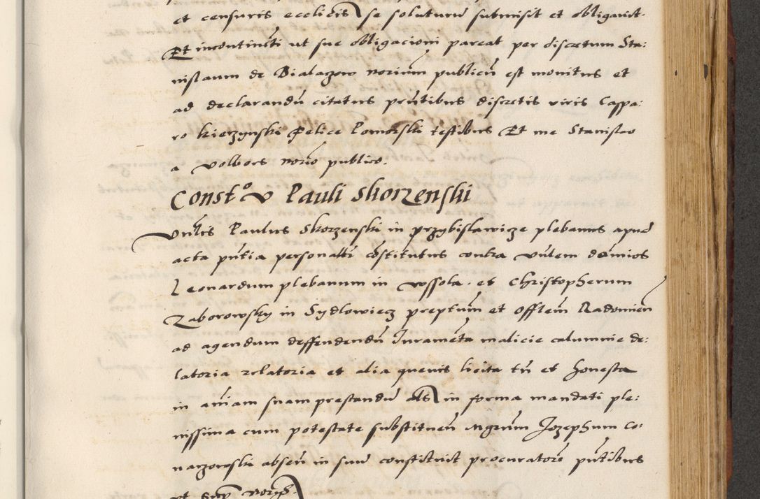 Zdjęcie nr 575 dla obiektu archiwalnego: [A]cta actorum causarum, sententiarum tam diffinitivarum quam interloquutoriarum, obligationum, constitutionum et contractuum coram reverendo patre domino Petro Porembski preposito Osvieczimensi, canonico et officiali generali Cracoviensi de anno Domini millesimo quingentesimo quinguagesimo primo, cuius indictio est nona, pontificatus sanctissimi in Christo patris et domini nostri domini Juliii divina providencia pape tercii, anno secundo, a die et mense infrascriptis feliciter continiantur