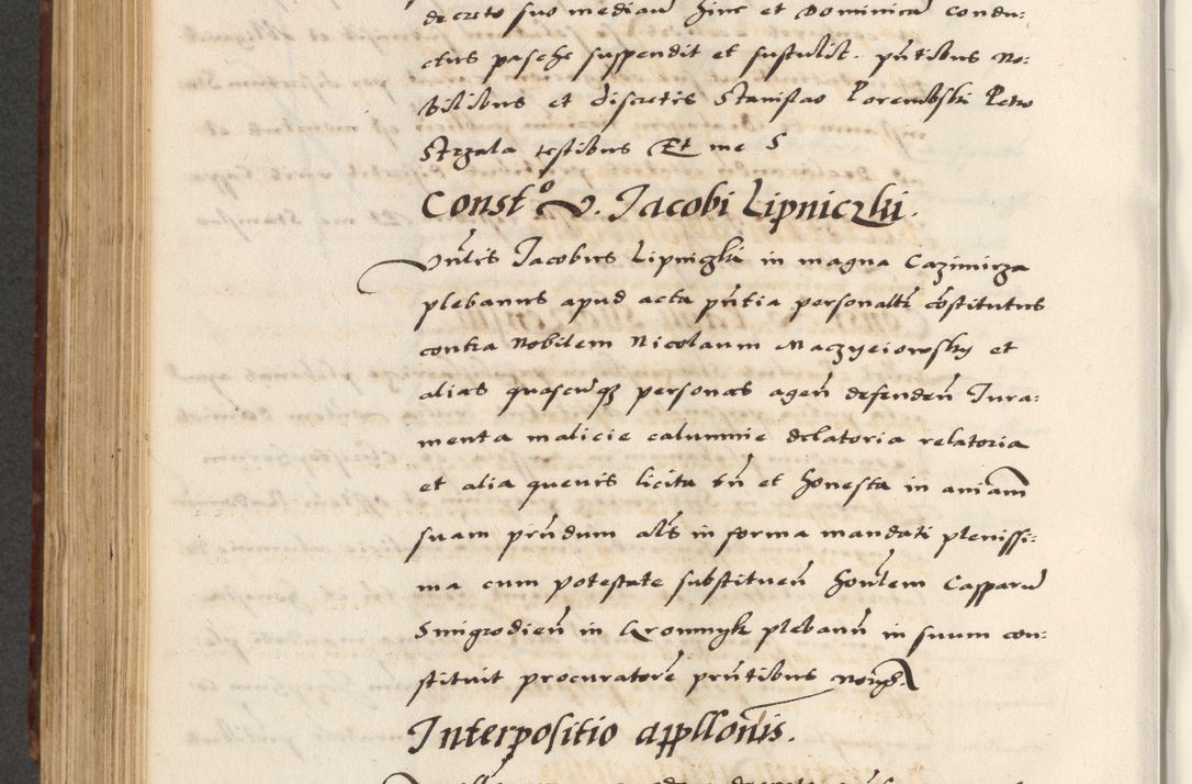 Zdjęcie nr 576 dla obiektu archiwalnego: [A]cta actorum causarum, sententiarum tam diffinitivarum quam interloquutoriarum, obligationum, constitutionum et contractuum coram reverendo patre domino Petro Porembski preposito Osvieczimensi, canonico et officiali generali Cracoviensi de anno Domini millesimo quingentesimo quinguagesimo primo, cuius indictio est nona, pontificatus sanctissimi in Christo patris et domini nostri domini Juliii divina providencia pape tercii, anno secundo, a die et mense infrascriptis feliciter continiantur