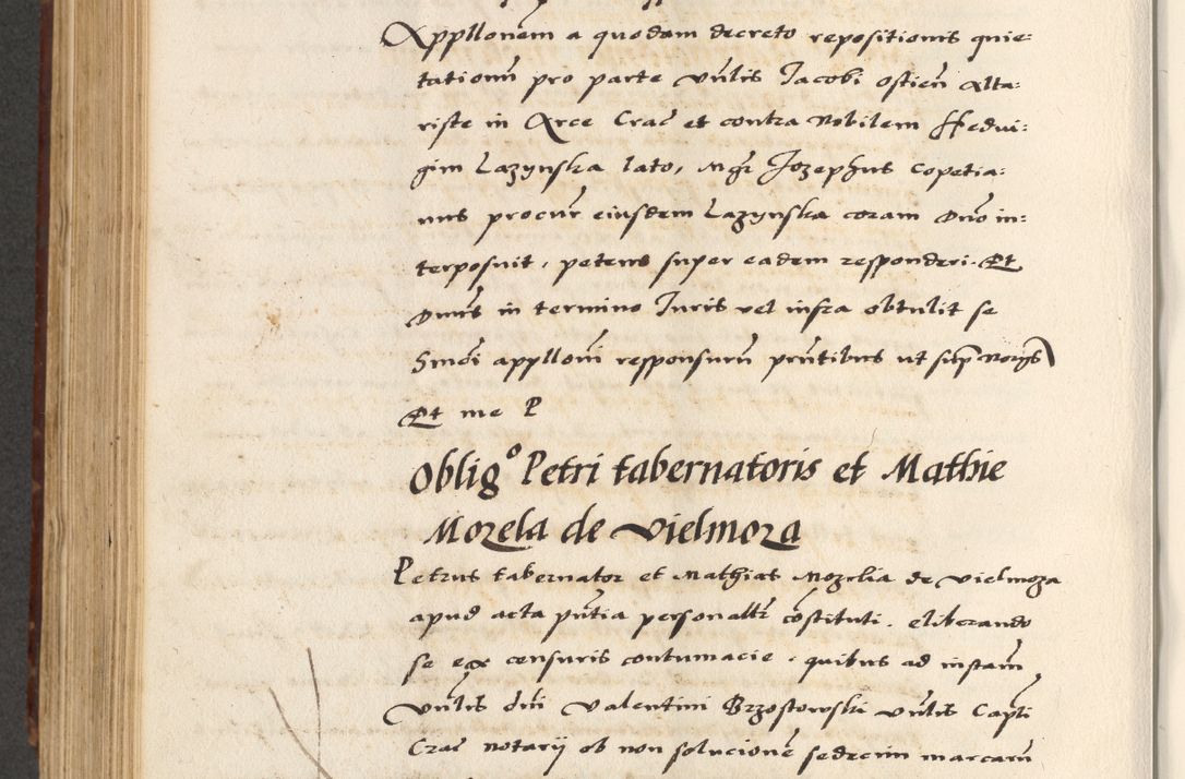 Zdjęcie nr 572 dla obiektu archiwalnego: [A]cta actorum causarum, sententiarum tam diffinitivarum quam interloquutoriarum, obligationum, constitutionum et contractuum coram reverendo patre domino Petro Porembski preposito Osvieczimensi, canonico et officiali generali Cracoviensi de anno Domini millesimo quingentesimo quinguagesimo primo, cuius indictio est nona, pontificatus sanctissimi in Christo patris et domini nostri domini Juliii divina providencia pape tercii, anno secundo, a die et mense infrascriptis feliciter continiantur