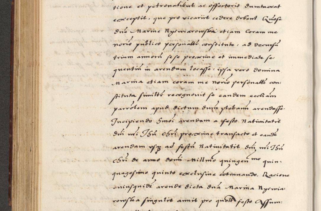 Zdjęcie nr 570 dla obiektu archiwalnego: [A]cta actorum causarum, sententiarum tam diffinitivarum quam interloquutoriarum, obligationum, constitutionum et contractuum coram reverendo patre domino Petro Porembski preposito Osvieczimensi, canonico et officiali generali Cracoviensi de anno Domini millesimo quingentesimo quinguagesimo primo, cuius indictio est nona, pontificatus sanctissimi in Christo patris et domini nostri domini Juliii divina providencia pape tercii, anno secundo, a die et mense infrascriptis feliciter continiantur