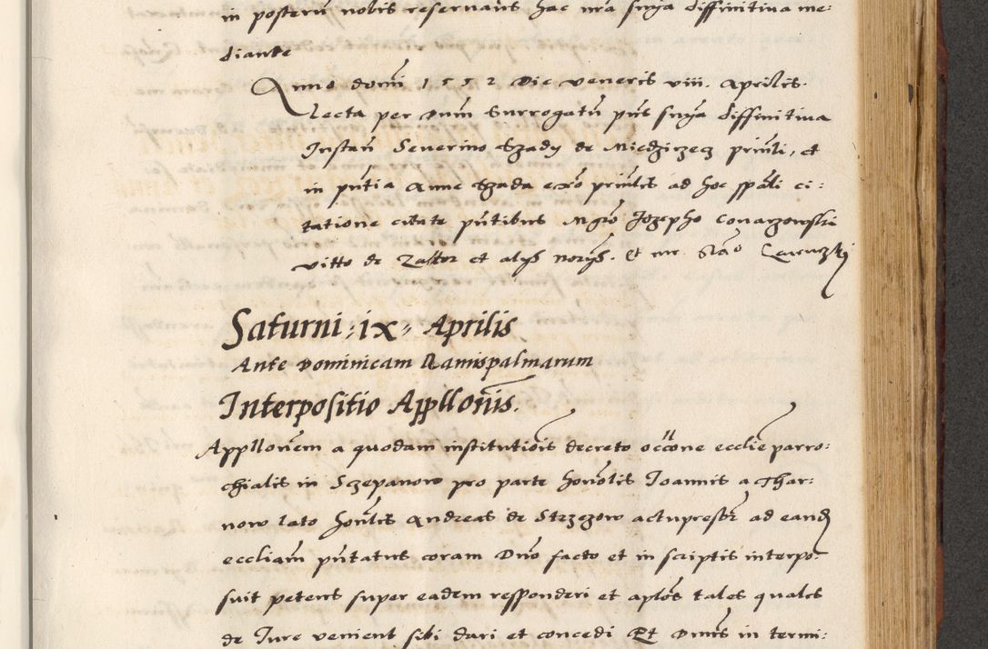 Zdjęcie nr 569 dla obiektu archiwalnego: [A]cta actorum causarum, sententiarum tam diffinitivarum quam interloquutoriarum, obligationum, constitutionum et contractuum coram reverendo patre domino Petro Porembski preposito Osvieczimensi, canonico et officiali generali Cracoviensi de anno Domini millesimo quingentesimo quinguagesimo primo, cuius indictio est nona, pontificatus sanctissimi in Christo patris et domini nostri domini Juliii divina providencia pape tercii, anno secundo, a die et mense infrascriptis feliciter continiantur
