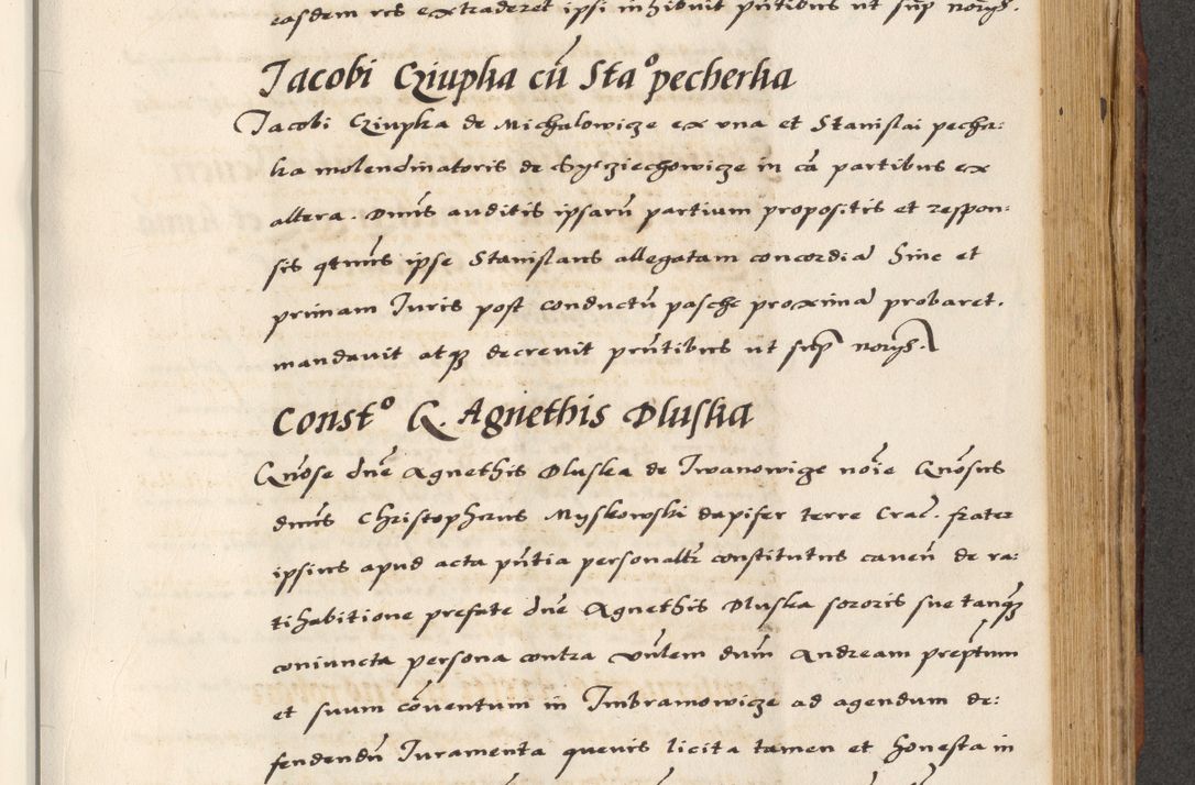 Zdjęcie nr 567 dla obiektu archiwalnego: [A]cta actorum causarum, sententiarum tam diffinitivarum quam interloquutoriarum, obligationum, constitutionum et contractuum coram reverendo patre domino Petro Porembski preposito Osvieczimensi, canonico et officiali generali Cracoviensi de anno Domini millesimo quingentesimo quinguagesimo primo, cuius indictio est nona, pontificatus sanctissimi in Christo patris et domini nostri domini Juliii divina providencia pape tercii, anno secundo, a die et mense infrascriptis feliciter continiantur