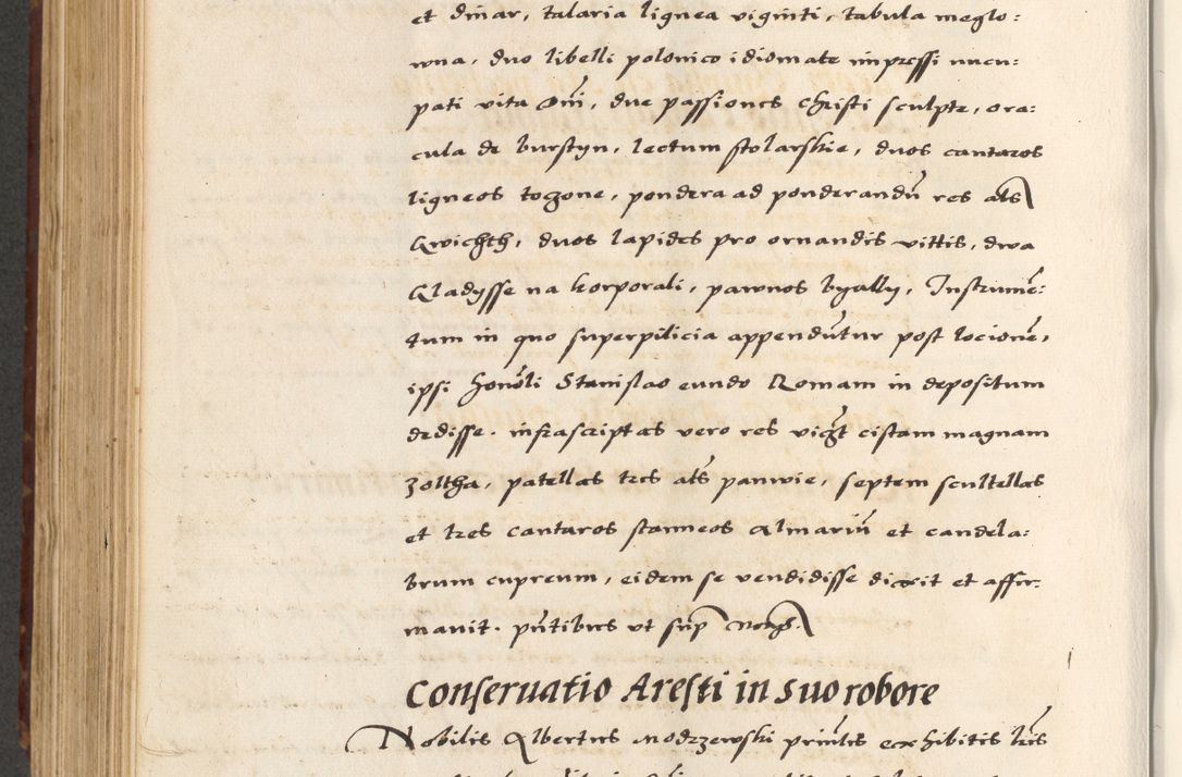 Zdjęcie nr 566 dla obiektu archiwalnego: [A]cta actorum causarum, sententiarum tam diffinitivarum quam interloquutoriarum, obligationum, constitutionum et contractuum coram reverendo patre domino Petro Porembski preposito Osvieczimensi, canonico et officiali generali Cracoviensi de anno Domini millesimo quingentesimo quinguagesimo primo, cuius indictio est nona, pontificatus sanctissimi in Christo patris et domini nostri domini Juliii divina providencia pape tercii, anno secundo, a die et mense infrascriptis feliciter continiantur
