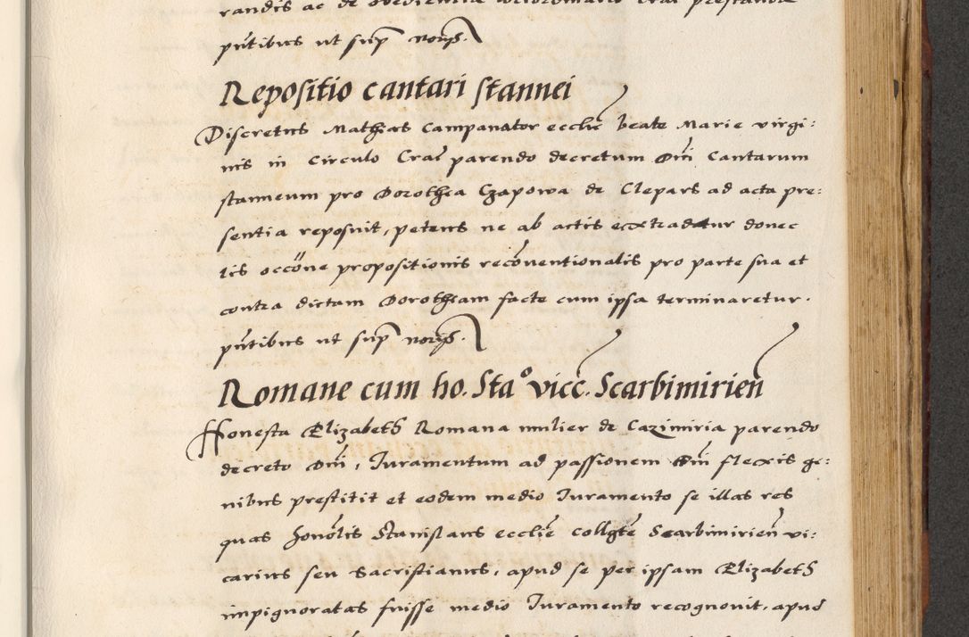 Zdjęcie nr 565 dla obiektu archiwalnego: [A]cta actorum causarum, sententiarum tam diffinitivarum quam interloquutoriarum, obligationum, constitutionum et contractuum coram reverendo patre domino Petro Porembski preposito Osvieczimensi, canonico et officiali generali Cracoviensi de anno Domini millesimo quingentesimo quinguagesimo primo, cuius indictio est nona, pontificatus sanctissimi in Christo patris et domini nostri domini Juliii divina providencia pape tercii, anno secundo, a die et mense infrascriptis feliciter continiantur