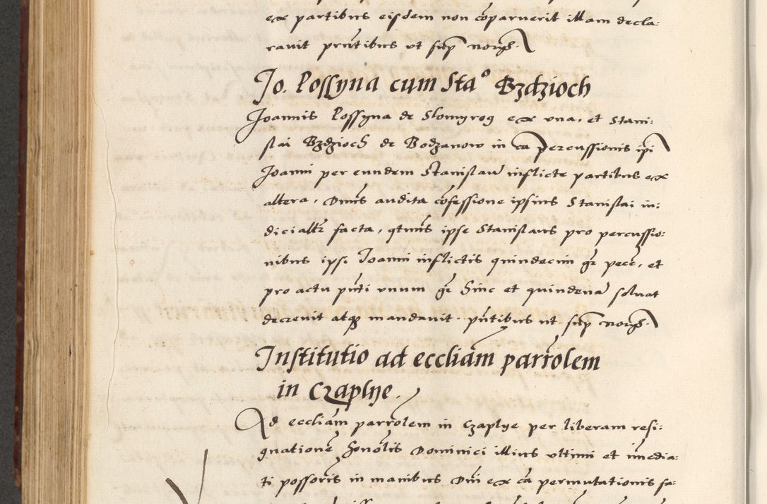 Zdjęcie nr 564 dla obiektu archiwalnego: [A]cta actorum causarum, sententiarum tam diffinitivarum quam interloquutoriarum, obligationum, constitutionum et contractuum coram reverendo patre domino Petro Porembski preposito Osvieczimensi, canonico et officiali generali Cracoviensi de anno Domini millesimo quingentesimo quinguagesimo primo, cuius indictio est nona, pontificatus sanctissimi in Christo patris et domini nostri domini Juliii divina providencia pape tercii, anno secundo, a die et mense infrascriptis feliciter continiantur