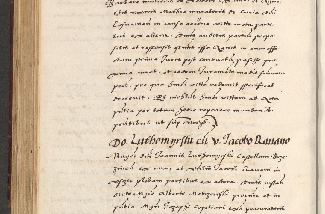 Zdjęcie nr 554 dla obiektu archiwalnego: [A]cta actorum causarum, sententiarum tam diffinitivarum quam interloquutoriarum, obligationum, constitutionum et contractuum coram reverendo patre domino Petro Porembski preposito Osvieczimensi, canonico et officiali generali Cracoviensi de anno Domini millesimo quingentesimo quinguagesimo primo, cuius indictio est nona, pontificatus sanctissimi in Christo patris et domini nostri domini Juliii divina providencia pape tercii, anno secundo, a die et mense infrascriptis feliciter continiantur