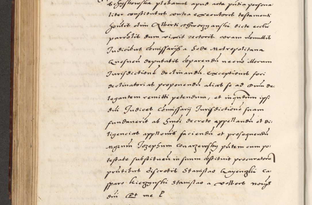 Zdjęcie nr 552 dla obiektu archiwalnego: [A]cta actorum causarum, sententiarum tam diffinitivarum quam interloquutoriarum, obligationum, constitutionum et contractuum coram reverendo patre domino Petro Porembski preposito Osvieczimensi, canonico et officiali generali Cracoviensi de anno Domini millesimo quingentesimo quinguagesimo primo, cuius indictio est nona, pontificatus sanctissimi in Christo patris et domini nostri domini Juliii divina providencia pape tercii, anno secundo, a die et mense infrascriptis feliciter continiantur