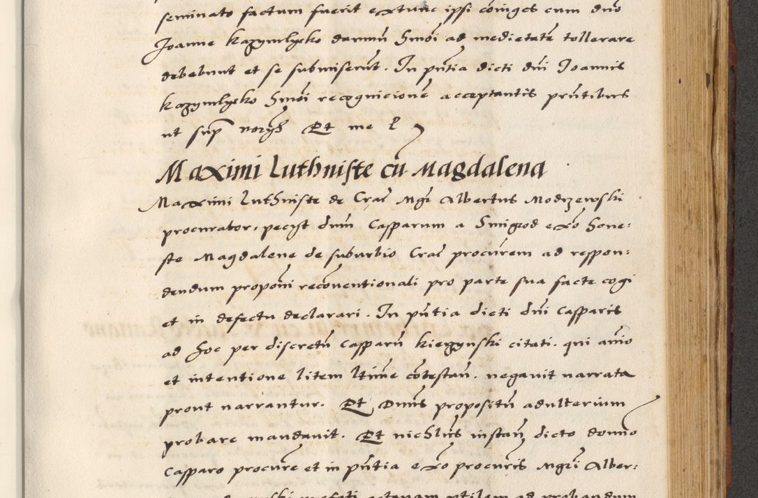 Zdjęcie nr 553 dla obiektu archiwalnego: [A]cta actorum causarum, sententiarum tam diffinitivarum quam interloquutoriarum, obligationum, constitutionum et contractuum coram reverendo patre domino Petro Porembski preposito Osvieczimensi, canonico et officiali generali Cracoviensi de anno Domini millesimo quingentesimo quinguagesimo primo, cuius indictio est nona, pontificatus sanctissimi in Christo patris et domini nostri domini Juliii divina providencia pape tercii, anno secundo, a die et mense infrascriptis feliciter continiantur