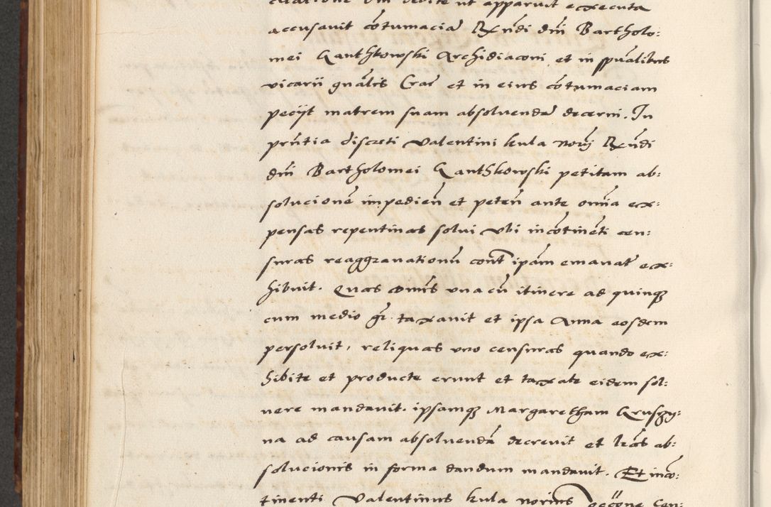 Zdjęcie nr 550 dla obiektu archiwalnego: [A]cta actorum causarum, sententiarum tam diffinitivarum quam interloquutoriarum, obligationum, constitutionum et contractuum coram reverendo patre domino Petro Porembski preposito Osvieczimensi, canonico et officiali generali Cracoviensi de anno Domini millesimo quingentesimo quinguagesimo primo, cuius indictio est nona, pontificatus sanctissimi in Christo patris et domini nostri domini Juliii divina providencia pape tercii, anno secundo, a die et mense infrascriptis feliciter continiantur