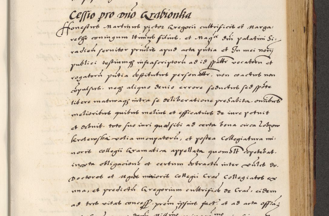 Zdjęcie nr 545 dla obiektu archiwalnego: [A]cta actorum causarum, sententiarum tam diffinitivarum quam interloquutoriarum, obligationum, constitutionum et contractuum coram reverendo patre domino Petro Porembski preposito Osvieczimensi, canonico et officiali generali Cracoviensi de anno Domini millesimo quingentesimo quinguagesimo primo, cuius indictio est nona, pontificatus sanctissimi in Christo patris et domini nostri domini Juliii divina providencia pape tercii, anno secundo, a die et mense infrascriptis feliciter continiantur