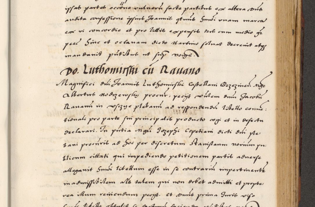 Zdjęcie nr 539 dla obiektu archiwalnego: [A]cta actorum causarum, sententiarum tam diffinitivarum quam interloquutoriarum, obligationum, constitutionum et contractuum coram reverendo patre domino Petro Porembski preposito Osvieczimensi, canonico et officiali generali Cracoviensi de anno Domini millesimo quingentesimo quinguagesimo primo, cuius indictio est nona, pontificatus sanctissimi in Christo patris et domini nostri domini Juliii divina providencia pape tercii, anno secundo, a die et mense infrascriptis feliciter continiantur