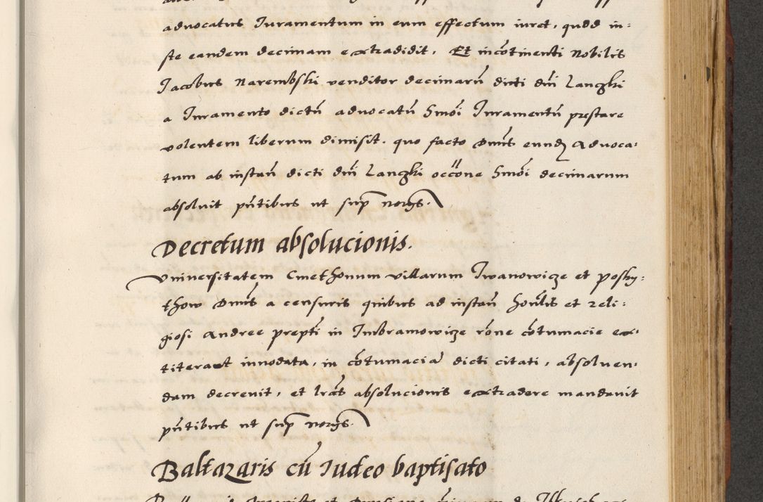 Zdjęcie nr 523 dla obiektu archiwalnego: [A]cta actorum causarum, sententiarum tam diffinitivarum quam interloquutoriarum, obligationum, constitutionum et contractuum coram reverendo patre domino Petro Porembski preposito Osvieczimensi, canonico et officiali generali Cracoviensi de anno Domini millesimo quingentesimo quinguagesimo primo, cuius indictio est nona, pontificatus sanctissimi in Christo patris et domini nostri domini Juliii divina providencia pape tercii, anno secundo, a die et mense infrascriptis feliciter continiantur
