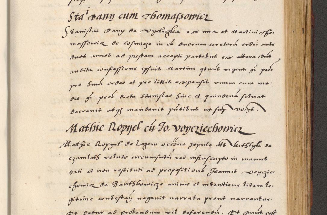 Zdjęcie nr 517 dla obiektu archiwalnego: [A]cta actorum causarum, sententiarum tam diffinitivarum quam interloquutoriarum, obligationum, constitutionum et contractuum coram reverendo patre domino Petro Porembski preposito Osvieczimensi, canonico et officiali generali Cracoviensi de anno Domini millesimo quingentesimo quinguagesimo primo, cuius indictio est nona, pontificatus sanctissimi in Christo patris et domini nostri domini Juliii divina providencia pape tercii, anno secundo, a die et mense infrascriptis feliciter continiantur