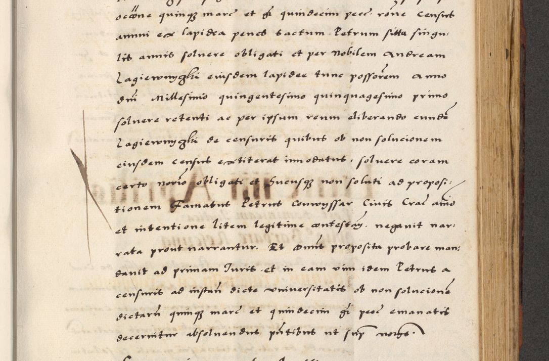 Zdjęcie nr 509 dla obiektu archiwalnego: [A]cta actorum causarum, sententiarum tam diffinitivarum quam interloquutoriarum, obligationum, constitutionum et contractuum coram reverendo patre domino Petro Porembski preposito Osvieczimensi, canonico et officiali generali Cracoviensi de anno Domini millesimo quingentesimo quinguagesimo primo, cuius indictio est nona, pontificatus sanctissimi in Christo patris et domini nostri domini Juliii divina providencia pape tercii, anno secundo, a die et mense infrascriptis feliciter continiantur