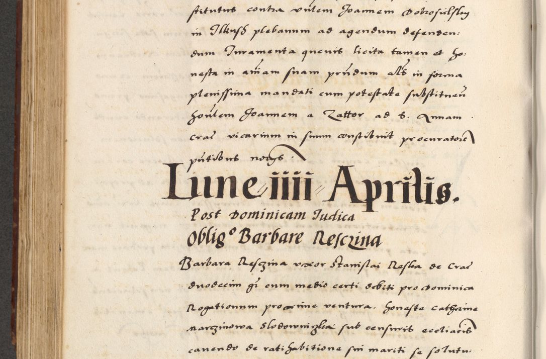 Zdjęcie nr 510 dla obiektu archiwalnego: [A]cta actorum causarum, sententiarum tam diffinitivarum quam interloquutoriarum, obligationum, constitutionum et contractuum coram reverendo patre domino Petro Porembski preposito Osvieczimensi, canonico et officiali generali Cracoviensi de anno Domini millesimo quingentesimo quinguagesimo primo, cuius indictio est nona, pontificatus sanctissimi in Christo patris et domini nostri domini Juliii divina providencia pape tercii, anno secundo, a die et mense infrascriptis feliciter continiantur