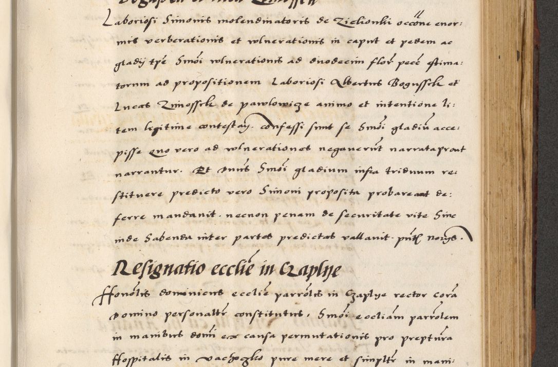 Zdjęcie nr 499 dla obiektu archiwalnego: [A]cta actorum causarum, sententiarum tam diffinitivarum quam interloquutoriarum, obligationum, constitutionum et contractuum coram reverendo patre domino Petro Porembski preposito Osvieczimensi, canonico et officiali generali Cracoviensi de anno Domini millesimo quingentesimo quinguagesimo primo, cuius indictio est nona, pontificatus sanctissimi in Christo patris et domini nostri domini Juliii divina providencia pape tercii, anno secundo, a die et mense infrascriptis feliciter continiantur