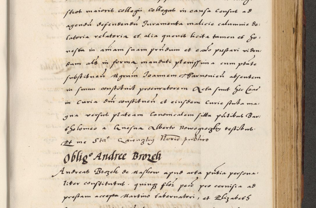 Zdjęcie nr 497 dla obiektu archiwalnego: [A]cta actorum causarum, sententiarum tam diffinitivarum quam interloquutoriarum, obligationum, constitutionum et contractuum coram reverendo patre domino Petro Porembski preposito Osvieczimensi, canonico et officiali generali Cracoviensi de anno Domini millesimo quingentesimo quinguagesimo primo, cuius indictio est nona, pontificatus sanctissimi in Christo patris et domini nostri domini Juliii divina providencia pape tercii, anno secundo, a die et mense infrascriptis feliciter continiantur