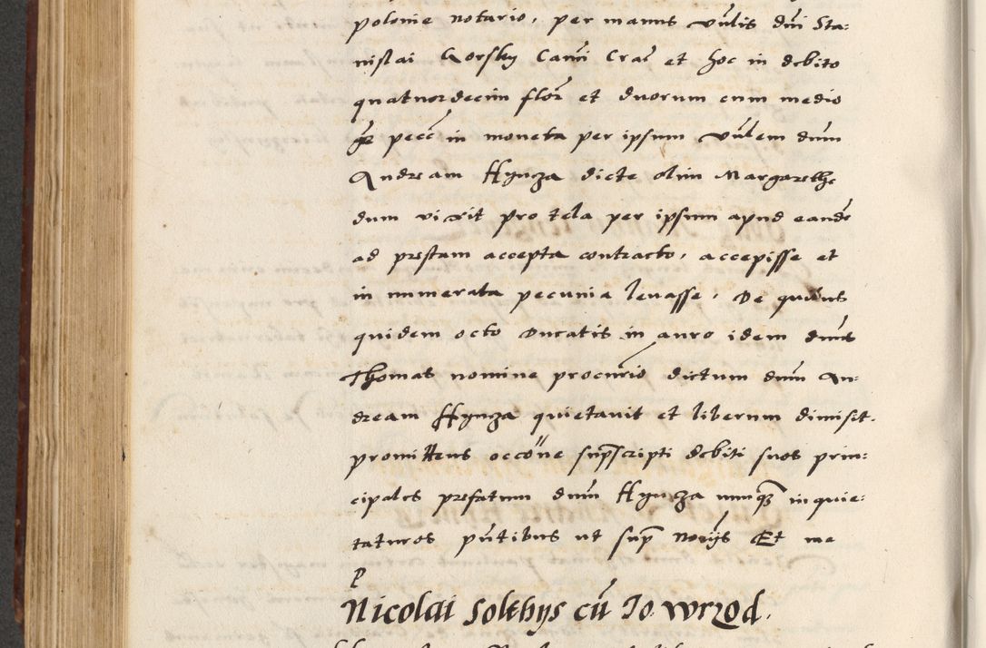 Zdjęcie nr 492 dla obiektu archiwalnego: [A]cta actorum causarum, sententiarum tam diffinitivarum quam interloquutoriarum, obligationum, constitutionum et contractuum coram reverendo patre domino Petro Porembski preposito Osvieczimensi, canonico et officiali generali Cracoviensi de anno Domini millesimo quingentesimo quinguagesimo primo, cuius indictio est nona, pontificatus sanctissimi in Christo patris et domini nostri domini Juliii divina providencia pape tercii, anno secundo, a die et mense infrascriptis feliciter continiantur