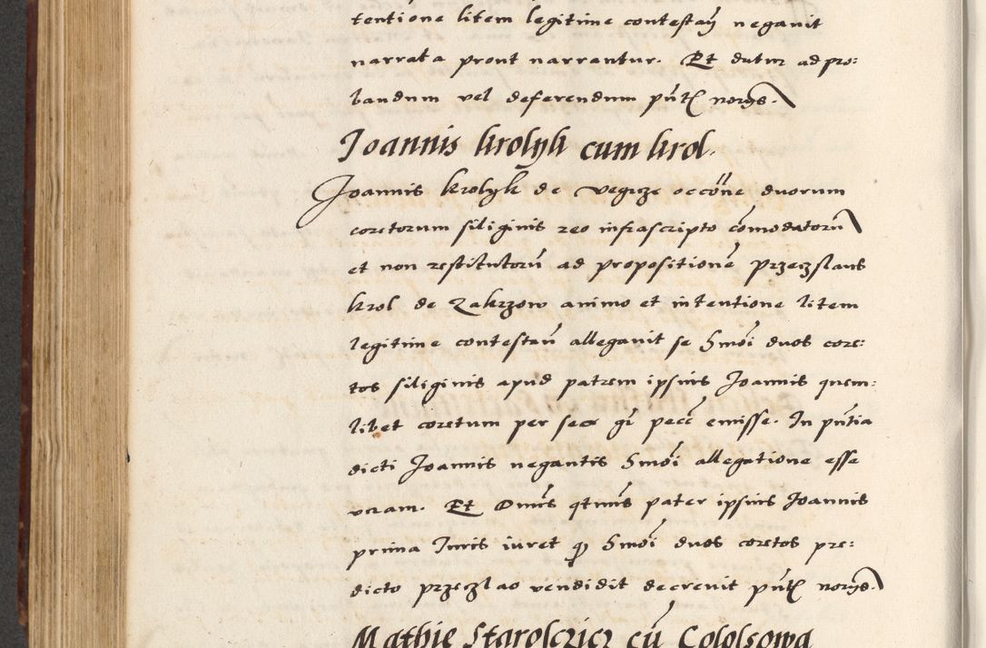 Zdjęcie nr 486 dla obiektu archiwalnego: [A]cta actorum causarum, sententiarum tam diffinitivarum quam interloquutoriarum, obligationum, constitutionum et contractuum coram reverendo patre domino Petro Porembski preposito Osvieczimensi, canonico et officiali generali Cracoviensi de anno Domini millesimo quingentesimo quinguagesimo primo, cuius indictio est nona, pontificatus sanctissimi in Christo patris et domini nostri domini Juliii divina providencia pape tercii, anno secundo, a die et mense infrascriptis feliciter continiantur