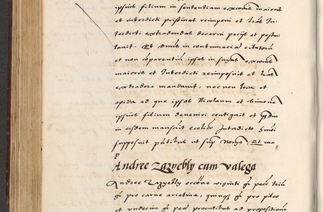 Zdjęcie nr 488 dla obiektu archiwalnego: [A]cta actorum causarum, sententiarum tam diffinitivarum quam interloquutoriarum, obligationum, constitutionum et contractuum coram reverendo patre domino Petro Porembski preposito Osvieczimensi, canonico et officiali generali Cracoviensi de anno Domini millesimo quingentesimo quinguagesimo primo, cuius indictio est nona, pontificatus sanctissimi in Christo patris et domini nostri domini Juliii divina providencia pape tercii, anno secundo, a die et mense infrascriptis feliciter continiantur