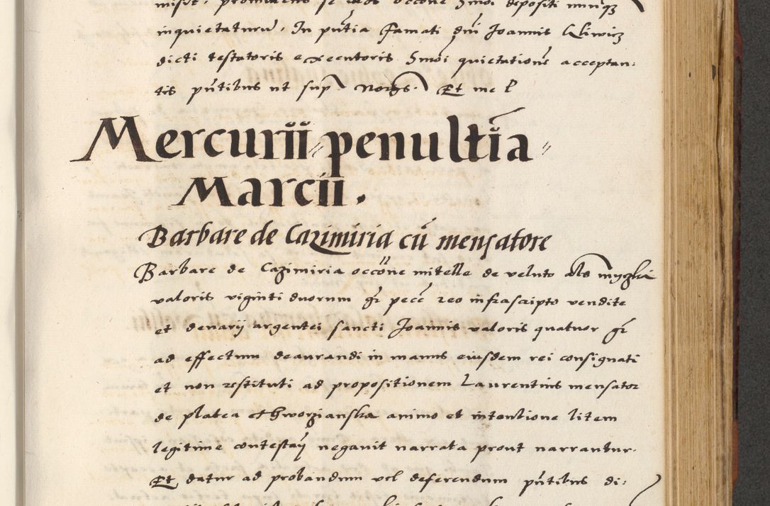 Zdjęcie nr 481 dla obiektu archiwalnego: [A]cta actorum causarum, sententiarum tam diffinitivarum quam interloquutoriarum, obligationum, constitutionum et contractuum coram reverendo patre domino Petro Porembski preposito Osvieczimensi, canonico et officiali generali Cracoviensi de anno Domini millesimo quingentesimo quinguagesimo primo, cuius indictio est nona, pontificatus sanctissimi in Christo patris et domini nostri domini Juliii divina providencia pape tercii, anno secundo, a die et mense infrascriptis feliciter continiantur