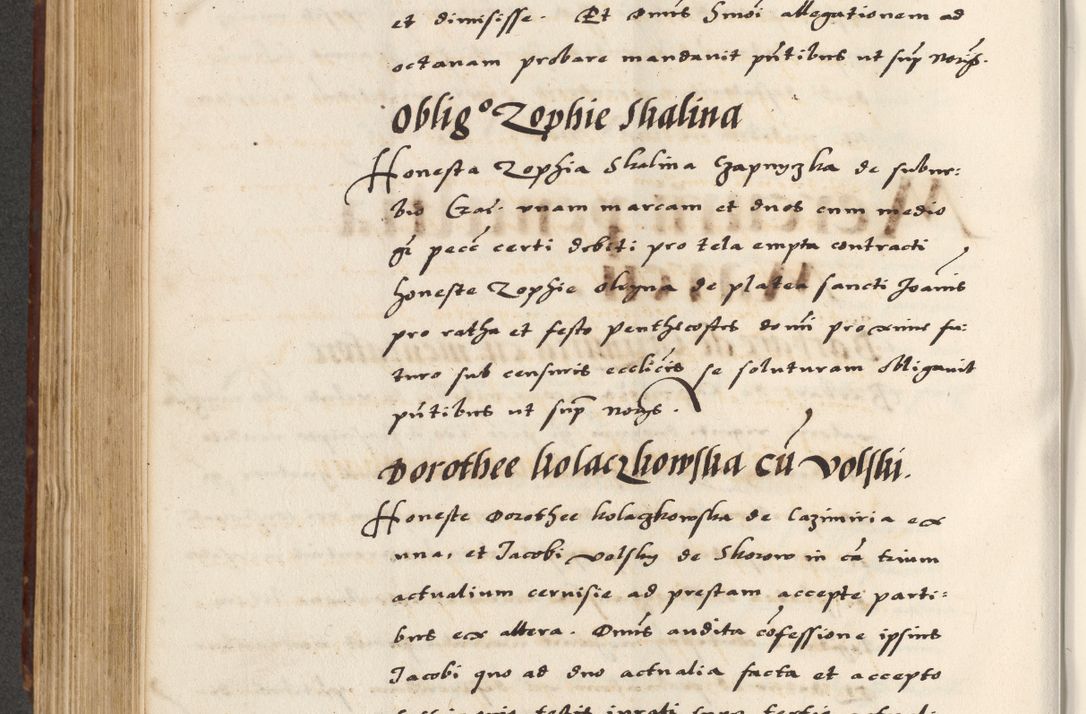 Zdjęcie nr 482 dla obiektu archiwalnego: [A]cta actorum causarum, sententiarum tam diffinitivarum quam interloquutoriarum, obligationum, constitutionum et contractuum coram reverendo patre domino Petro Porembski preposito Osvieczimensi, canonico et officiali generali Cracoviensi de anno Domini millesimo quingentesimo quinguagesimo primo, cuius indictio est nona, pontificatus sanctissimi in Christo patris et domini nostri domini Juliii divina providencia pape tercii, anno secundo, a die et mense infrascriptis feliciter continiantur