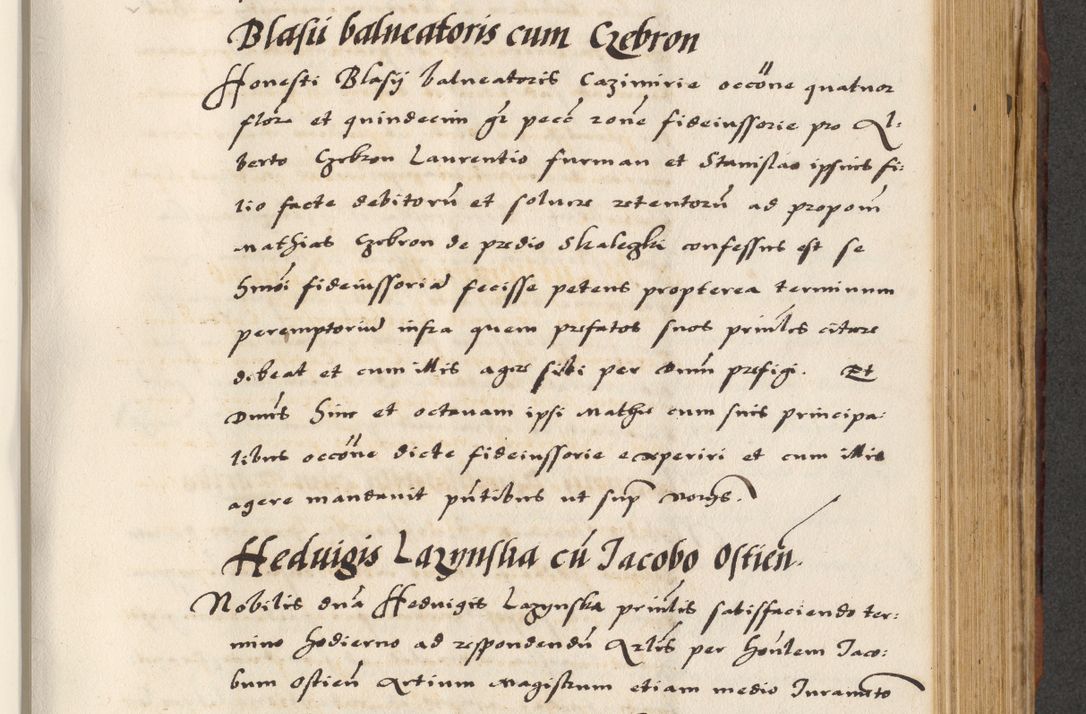 Zdjęcie nr 471 dla obiektu archiwalnego: [A]cta actorum causarum, sententiarum tam diffinitivarum quam interloquutoriarum, obligationum, constitutionum et contractuum coram reverendo patre domino Petro Porembski preposito Osvieczimensi, canonico et officiali generali Cracoviensi de anno Domini millesimo quingentesimo quinguagesimo primo, cuius indictio est nona, pontificatus sanctissimi in Christo patris et domini nostri domini Juliii divina providencia pape tercii, anno secundo, a die et mense infrascriptis feliciter continiantur