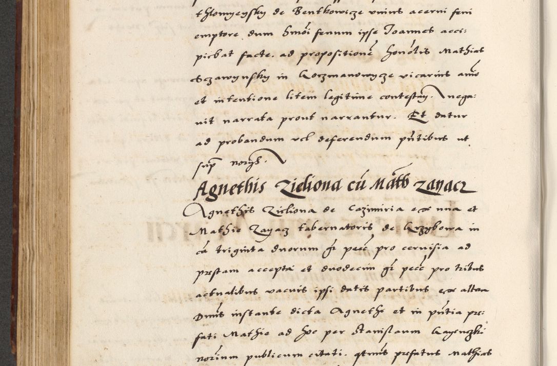 Zdjęcie nr 466 dla obiektu archiwalnego: [A]cta actorum causarum, sententiarum tam diffinitivarum quam interloquutoriarum, obligationum, constitutionum et contractuum coram reverendo patre domino Petro Porembski preposito Osvieczimensi, canonico et officiali generali Cracoviensi de anno Domini millesimo quingentesimo quinguagesimo primo, cuius indictio est nona, pontificatus sanctissimi in Christo patris et domini nostri domini Juliii divina providencia pape tercii, anno secundo, a die et mense infrascriptis feliciter continiantur