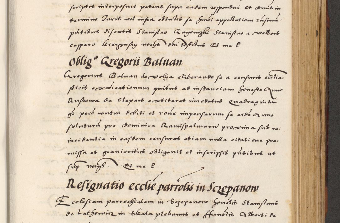 Zdjęcie nr 461 dla obiektu archiwalnego: [A]cta actorum causarum, sententiarum tam diffinitivarum quam interloquutoriarum, obligationum, constitutionum et contractuum coram reverendo patre domino Petro Porembski preposito Osvieczimensi, canonico et officiali generali Cracoviensi de anno Domini millesimo quingentesimo quinguagesimo primo, cuius indictio est nona, pontificatus sanctissimi in Christo patris et domini nostri domini Juliii divina providencia pape tercii, anno secundo, a die et mense infrascriptis feliciter continiantur