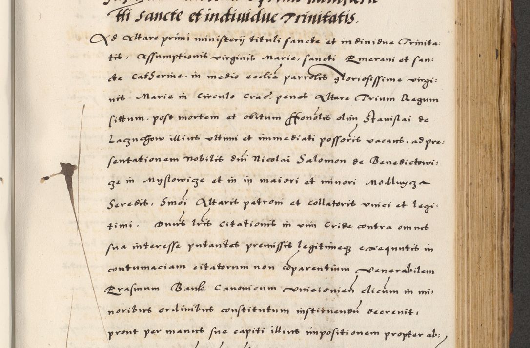 Zdjęcie nr 457 dla obiektu archiwalnego: [A]cta actorum causarum, sententiarum tam diffinitivarum quam interloquutoriarum, obligationum, constitutionum et contractuum coram reverendo patre domino Petro Porembski preposito Osvieczimensi, canonico et officiali generali Cracoviensi de anno Domini millesimo quingentesimo quinguagesimo primo, cuius indictio est nona, pontificatus sanctissimi in Christo patris et domini nostri domini Juliii divina providencia pape tercii, anno secundo, a die et mense infrascriptis feliciter continiantur