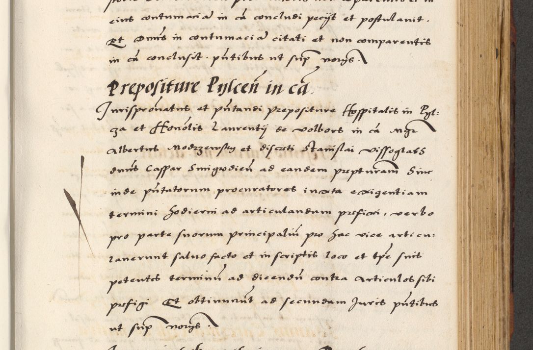Zdjęcie nr 451 dla obiektu archiwalnego: [A]cta actorum causarum, sententiarum tam diffinitivarum quam interloquutoriarum, obligationum, constitutionum et contractuum coram reverendo patre domino Petro Porembski preposito Osvieczimensi, canonico et officiali generali Cracoviensi de anno Domini millesimo quingentesimo quinguagesimo primo, cuius indictio est nona, pontificatus sanctissimi in Christo patris et domini nostri domini Juliii divina providencia pape tercii, anno secundo, a die et mense infrascriptis feliciter continiantur