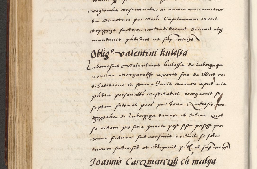 Zdjęcie nr 450 dla obiektu archiwalnego: [A]cta actorum causarum, sententiarum tam diffinitivarum quam interloquutoriarum, obligationum, constitutionum et contractuum coram reverendo patre domino Petro Porembski preposito Osvieczimensi, canonico et officiali generali Cracoviensi de anno Domini millesimo quingentesimo quinguagesimo primo, cuius indictio est nona, pontificatus sanctissimi in Christo patris et domini nostri domini Juliii divina providencia pape tercii, anno secundo, a die et mense infrascriptis feliciter continiantur