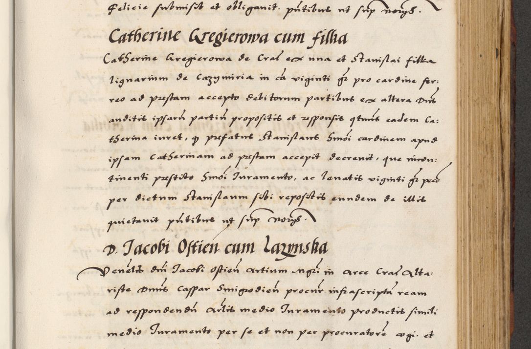 Zdjęcie nr 447 dla obiektu archiwalnego: [A]cta actorum causarum, sententiarum tam diffinitivarum quam interloquutoriarum, obligationum, constitutionum et contractuum coram reverendo patre domino Petro Porembski preposito Osvieczimensi, canonico et officiali generali Cracoviensi de anno Domini millesimo quingentesimo quinguagesimo primo, cuius indictio est nona, pontificatus sanctissimi in Christo patris et domini nostri domini Juliii divina providencia pape tercii, anno secundo, a die et mense infrascriptis feliciter continiantur