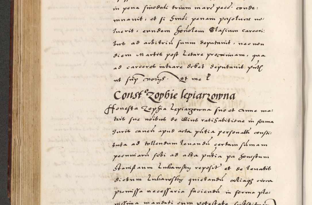 Zdjęcie nr 442 dla obiektu archiwalnego: [A]cta actorum causarum, sententiarum tam diffinitivarum quam interloquutoriarum, obligationum, constitutionum et contractuum coram reverendo patre domino Petro Porembski preposito Osvieczimensi, canonico et officiali generali Cracoviensi de anno Domini millesimo quingentesimo quinguagesimo primo, cuius indictio est nona, pontificatus sanctissimi in Christo patris et domini nostri domini Juliii divina providencia pape tercii, anno secundo, a die et mense infrascriptis feliciter continiantur