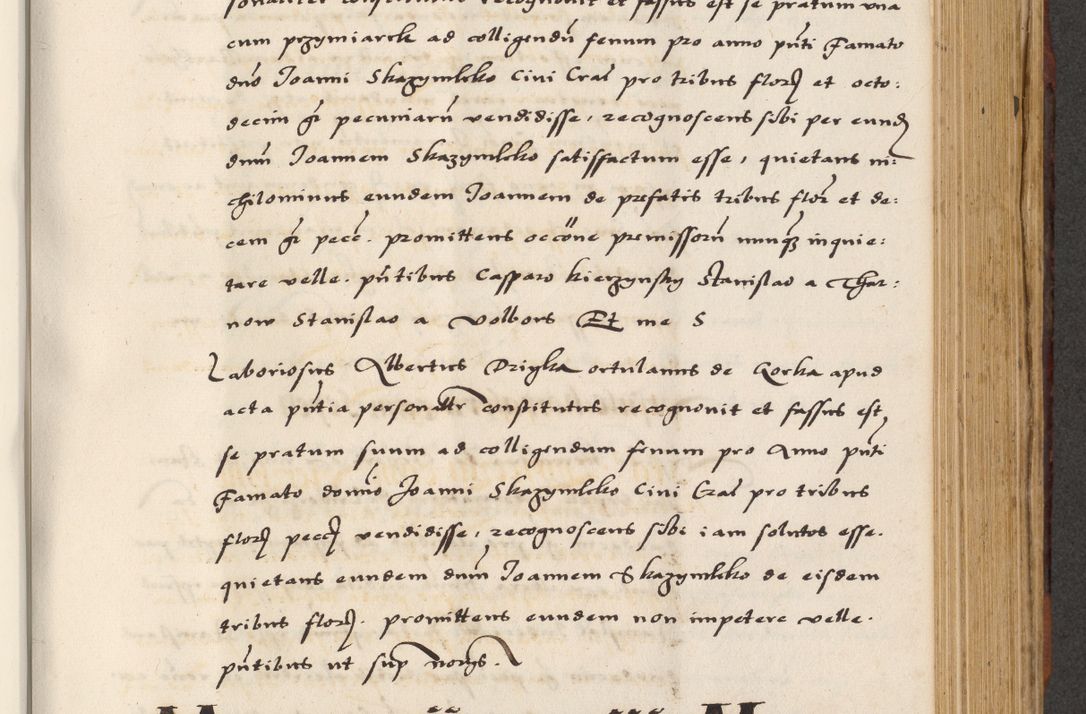 Zdjęcie nr 445 dla obiektu archiwalnego: [A]cta actorum causarum, sententiarum tam diffinitivarum quam interloquutoriarum, obligationum, constitutionum et contractuum coram reverendo patre domino Petro Porembski preposito Osvieczimensi, canonico et officiali generali Cracoviensi de anno Domini millesimo quingentesimo quinguagesimo primo, cuius indictio est nona, pontificatus sanctissimi in Christo patris et domini nostri domini Juliii divina providencia pape tercii, anno secundo, a die et mense infrascriptis feliciter continiantur