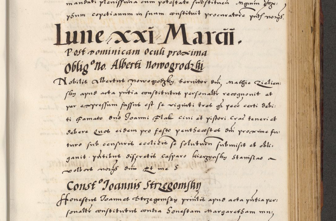 Zdjęcie nr 439 dla obiektu archiwalnego: [A]cta actorum causarum, sententiarum tam diffinitivarum quam interloquutoriarum, obligationum, constitutionum et contractuum coram reverendo patre domino Petro Porembski preposito Osvieczimensi, canonico et officiali generali Cracoviensi de anno Domini millesimo quingentesimo quinguagesimo primo, cuius indictio est nona, pontificatus sanctissimi in Christo patris et domini nostri domini Juliii divina providencia pape tercii, anno secundo, a die et mense infrascriptis feliciter continiantur