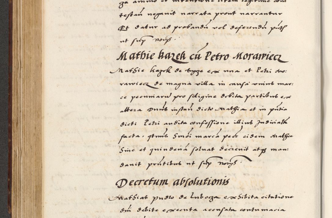 Zdjęcie nr 428 dla obiektu archiwalnego: [A]cta actorum causarum, sententiarum tam diffinitivarum quam interloquutoriarum, obligationum, constitutionum et contractuum coram reverendo patre domino Petro Porembski preposito Osvieczimensi, canonico et officiali generali Cracoviensi de anno Domini millesimo quingentesimo quinguagesimo primo, cuius indictio est nona, pontificatus sanctissimi in Christo patris et domini nostri domini Juliii divina providencia pape tercii, anno secundo, a die et mense infrascriptis feliciter continiantur