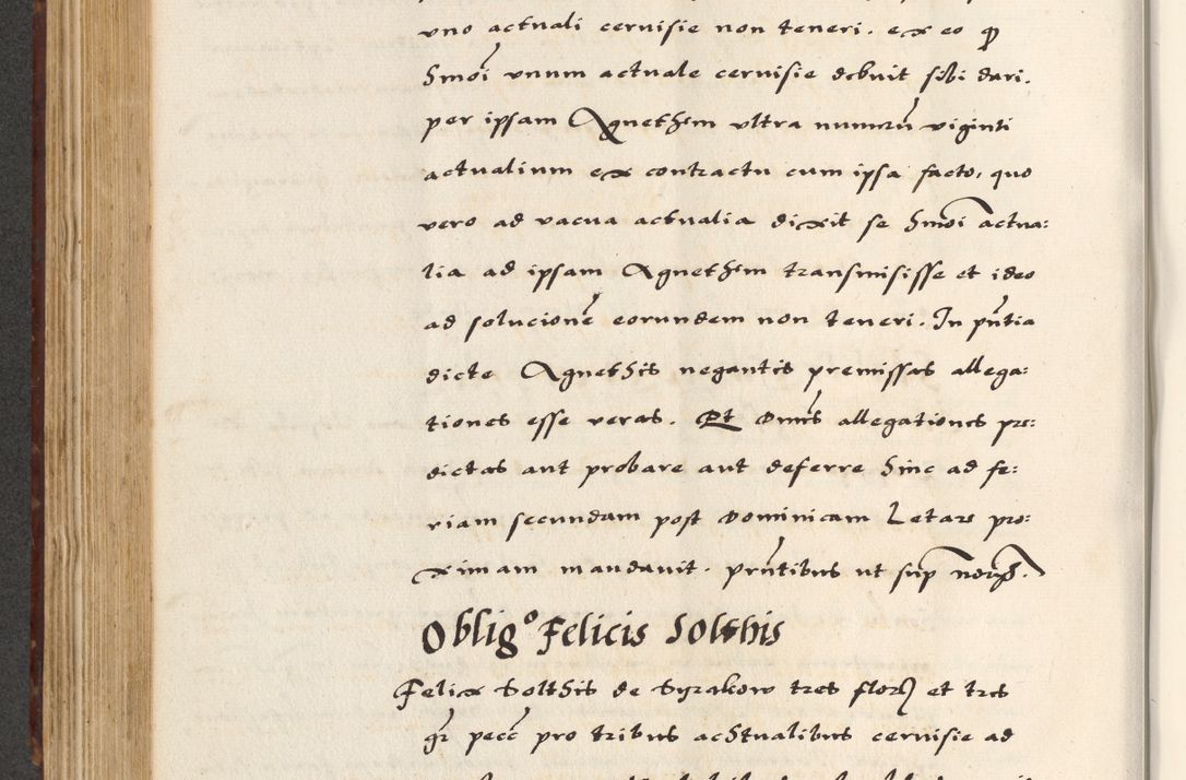 Zdjęcie nr 426 dla obiektu archiwalnego: [A]cta actorum causarum, sententiarum tam diffinitivarum quam interloquutoriarum, obligationum, constitutionum et contractuum coram reverendo patre domino Petro Porembski preposito Osvieczimensi, canonico et officiali generali Cracoviensi de anno Domini millesimo quingentesimo quinguagesimo primo, cuius indictio est nona, pontificatus sanctissimi in Christo patris et domini nostri domini Juliii divina providencia pape tercii, anno secundo, a die et mense infrascriptis feliciter continiantur