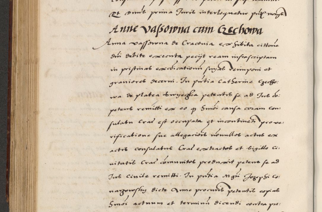 Zdjęcie nr 610 dla obiektu archiwalnego: [A]cta actorum causarum, sententiarum tam diffinitivarum quam interloquutoriarum, obligationum, constitutionum et contractuum coram reverendo patre domino Petro Porembski preposito Osvieczimensi, canonico et officiali generali Cracoviensi de anno Domini millesimo quingentesimo quinguagesimo primo, cuius indictio est nona, pontificatus sanctissimi in Christo patris et domini nostri domini Juliii divina providencia pape tercii, anno secundo, a die et mense infrascriptis feliciter continiantur