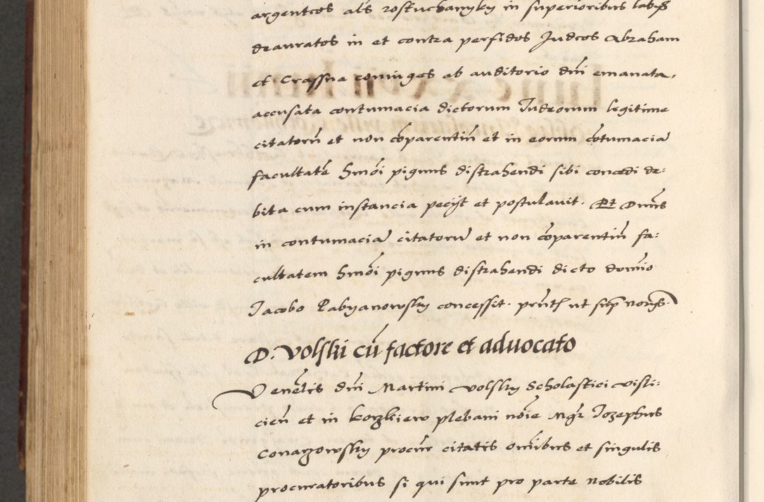 Zdjęcie nr 802 dla obiektu archiwalnego: [A]cta actorum causarum, sententiarum tam diffinitivarum quam interloquutoriarum, obligationum, constitutionum et contractuum coram reverendo patre domino Petro Porembski preposito Osvieczimensi, canonico et officiali generali Cracoviensi de anno Domini millesimo quingentesimo quinguagesimo primo, cuius indictio est nona, pontificatus sanctissimi in Christo patris et domini nostri domini Juliii divina providencia pape tercii, anno secundo, a die et mense infrascriptis feliciter continiantur
