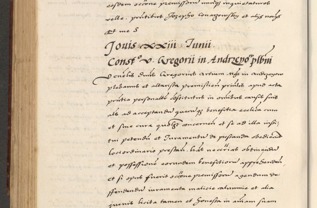 Zdjęcie nr 798 dla obiektu archiwalnego: [A]cta actorum causarum, sententiarum tam diffinitivarum quam interloquutoriarum, obligationum, constitutionum et contractuum coram reverendo patre domino Petro Porembski preposito Osvieczimensi, canonico et officiali generali Cracoviensi de anno Domini millesimo quingentesimo quinguagesimo primo, cuius indictio est nona, pontificatus sanctissimi in Christo patris et domini nostri domini Juliii divina providencia pape tercii, anno secundo, a die et mense infrascriptis feliciter continiantur