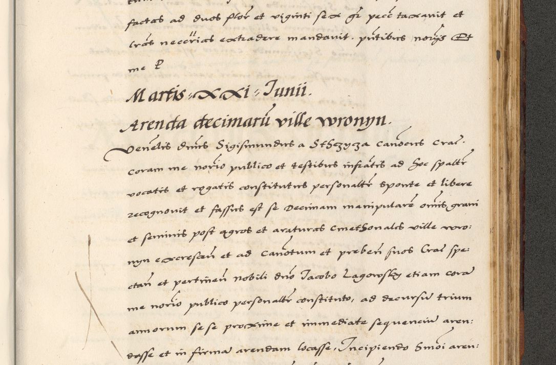 Zdjęcie nr 793 dla obiektu archiwalnego: [A]cta actorum causarum, sententiarum tam diffinitivarum quam interloquutoriarum, obligationum, constitutionum et contractuum coram reverendo patre domino Petro Porembski preposito Osvieczimensi, canonico et officiali generali Cracoviensi de anno Domini millesimo quingentesimo quinguagesimo primo, cuius indictio est nona, pontificatus sanctissimi in Christo patris et domini nostri domini Juliii divina providencia pape tercii, anno secundo, a die et mense infrascriptis feliciter continiantur