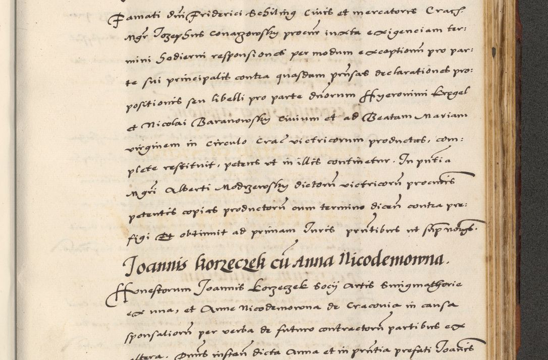 Zdjęcie nr 783 dla obiektu archiwalnego: [A]cta actorum causarum, sententiarum tam diffinitivarum quam interloquutoriarum, obligationum, constitutionum et contractuum coram reverendo patre domino Petro Porembski preposito Osvieczimensi, canonico et officiali generali Cracoviensi de anno Domini millesimo quingentesimo quinguagesimo primo, cuius indictio est nona, pontificatus sanctissimi in Christo patris et domini nostri domini Juliii divina providencia pape tercii, anno secundo, a die et mense infrascriptis feliciter continiantur