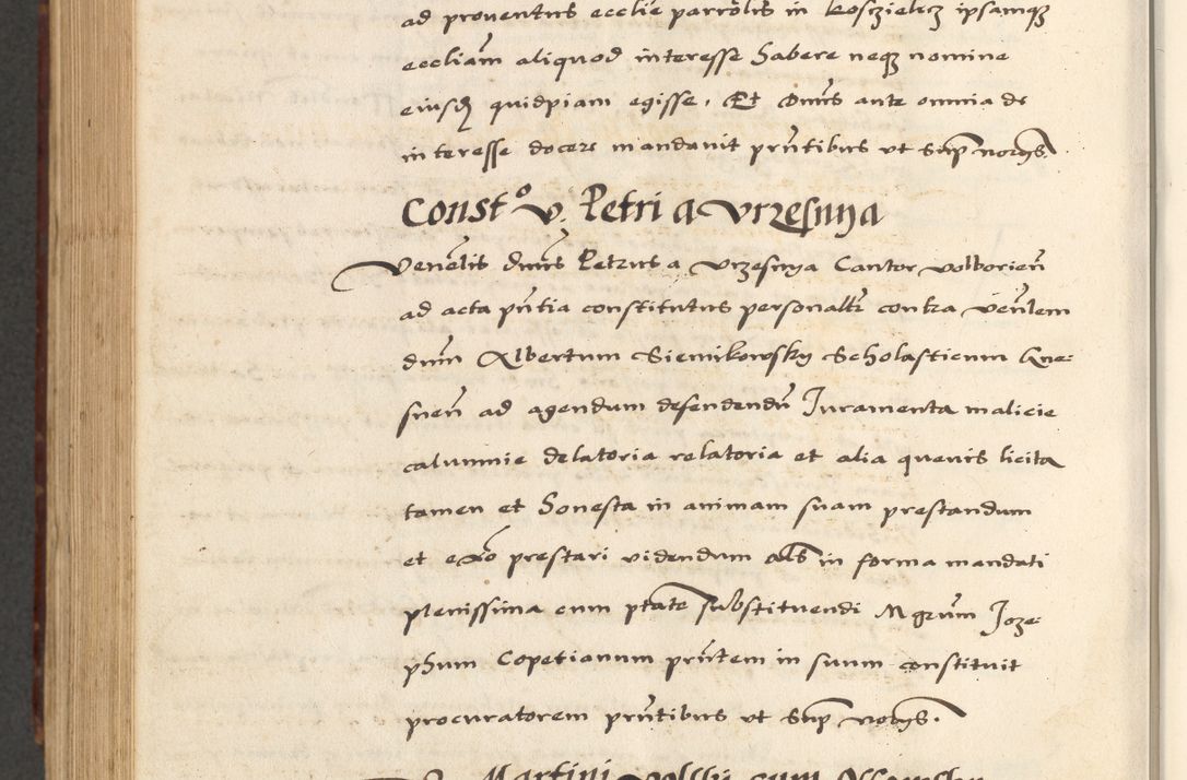 Zdjęcie nr 770 dla obiektu archiwalnego: [A]cta actorum causarum, sententiarum tam diffinitivarum quam interloquutoriarum, obligationum, constitutionum et contractuum coram reverendo patre domino Petro Porembski preposito Osvieczimensi, canonico et officiali generali Cracoviensi de anno Domini millesimo quingentesimo quinguagesimo primo, cuius indictio est nona, pontificatus sanctissimi in Christo patris et domini nostri domini Juliii divina providencia pape tercii, anno secundo, a die et mense infrascriptis feliciter continiantur