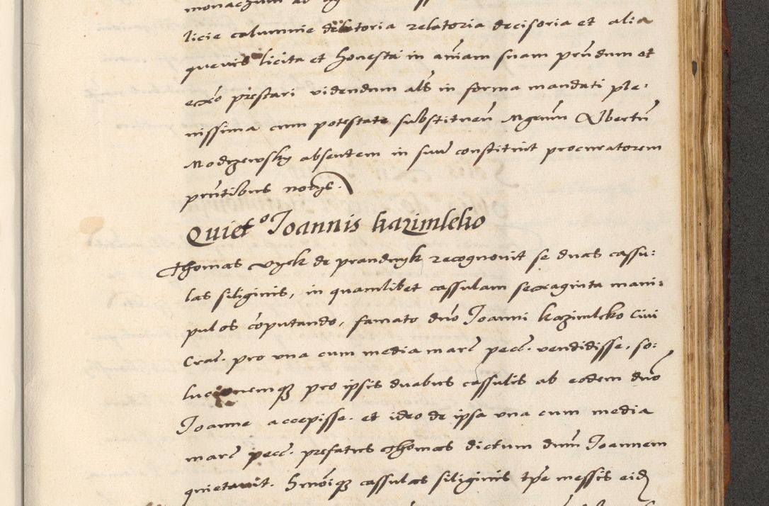 Zdjęcie nr 765 dla obiektu archiwalnego: [A]cta actorum causarum, sententiarum tam diffinitivarum quam interloquutoriarum, obligationum, constitutionum et contractuum coram reverendo patre domino Petro Porembski preposito Osvieczimensi, canonico et officiali generali Cracoviensi de anno Domini millesimo quingentesimo quinguagesimo primo, cuius indictio est nona, pontificatus sanctissimi in Christo patris et domini nostri domini Juliii divina providencia pape tercii, anno secundo, a die et mense infrascriptis feliciter continiantur