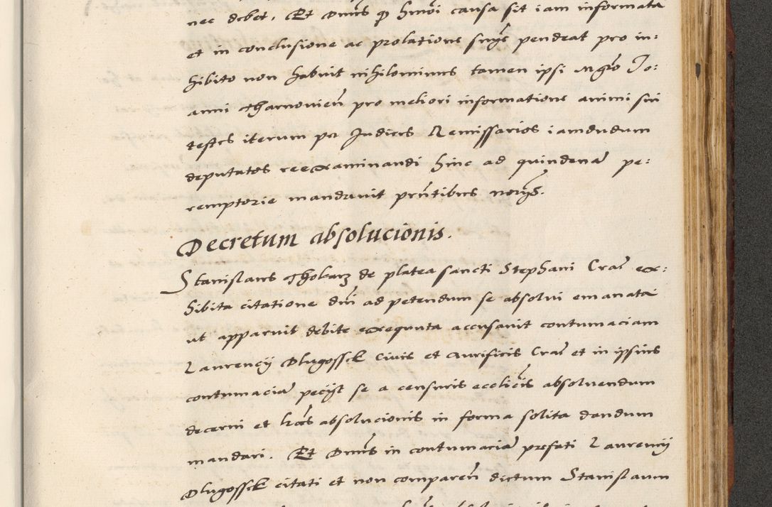 Zdjęcie nr 763 dla obiektu archiwalnego: [A]cta actorum causarum, sententiarum tam diffinitivarum quam interloquutoriarum, obligationum, constitutionum et contractuum coram reverendo patre domino Petro Porembski preposito Osvieczimensi, canonico et officiali generali Cracoviensi de anno Domini millesimo quingentesimo quinguagesimo primo, cuius indictio est nona, pontificatus sanctissimi in Christo patris et domini nostri domini Juliii divina providencia pape tercii, anno secundo, a die et mense infrascriptis feliciter continiantur