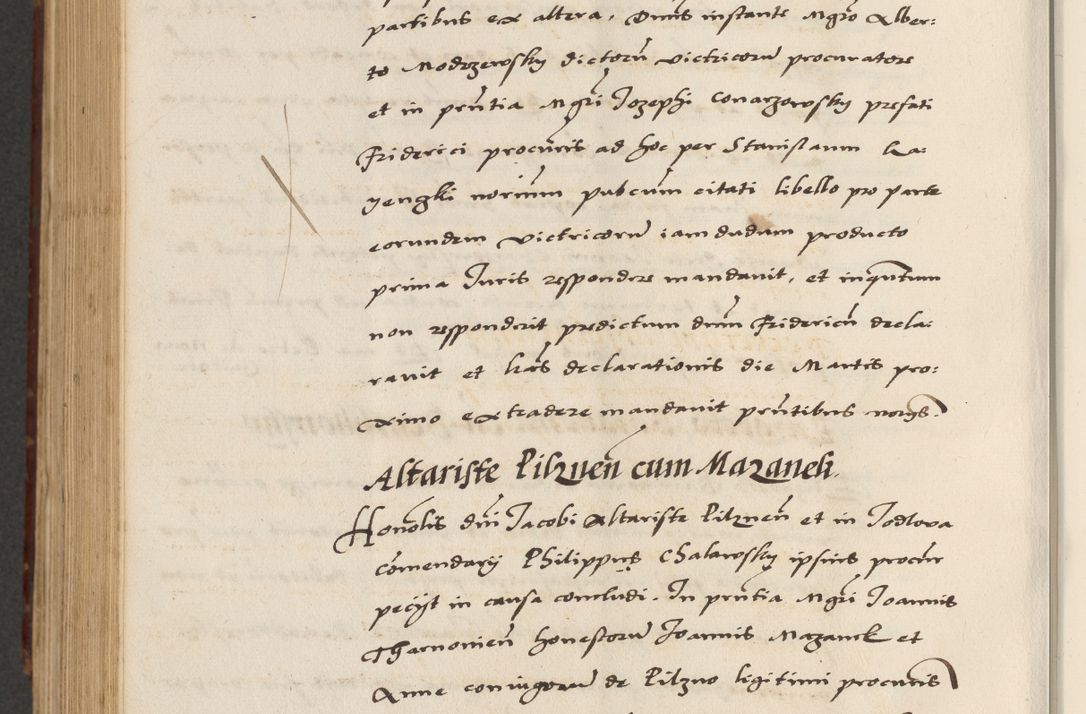 Zdjęcie nr 762 dla obiektu archiwalnego: [A]cta actorum causarum, sententiarum tam diffinitivarum quam interloquutoriarum, obligationum, constitutionum et contractuum coram reverendo patre domino Petro Porembski preposito Osvieczimensi, canonico et officiali generali Cracoviensi de anno Domini millesimo quingentesimo quinguagesimo primo, cuius indictio est nona, pontificatus sanctissimi in Christo patris et domini nostri domini Juliii divina providencia pape tercii, anno secundo, a die et mense infrascriptis feliciter continiantur