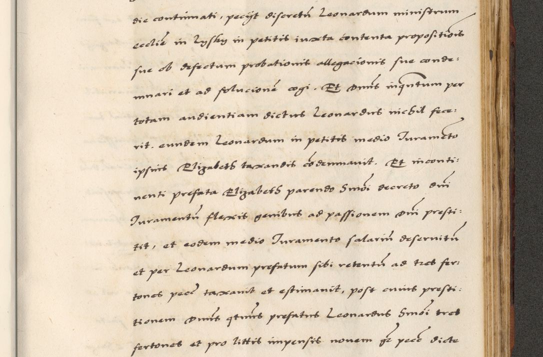 Zdjęcie nr 759 dla obiektu archiwalnego: [A]cta actorum causarum, sententiarum tam diffinitivarum quam interloquutoriarum, obligationum, constitutionum et contractuum coram reverendo patre domino Petro Porembski preposito Osvieczimensi, canonico et officiali generali Cracoviensi de anno Domini millesimo quingentesimo quinguagesimo primo, cuius indictio est nona, pontificatus sanctissimi in Christo patris et domini nostri domini Juliii divina providencia pape tercii, anno secundo, a die et mense infrascriptis feliciter continiantur