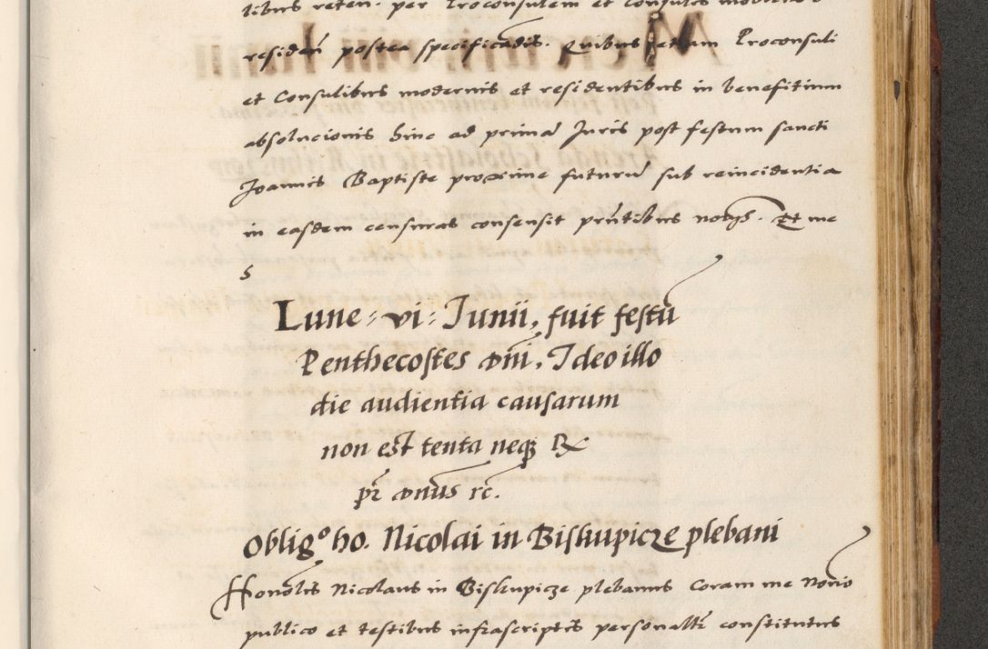 Zdjęcie nr 747 dla obiektu archiwalnego: [A]cta actorum causarum, sententiarum tam diffinitivarum quam interloquutoriarum, obligationum, constitutionum et contractuum coram reverendo patre domino Petro Porembski preposito Osvieczimensi, canonico et officiali generali Cracoviensi de anno Domini millesimo quingentesimo quinguagesimo primo, cuius indictio est nona, pontificatus sanctissimi in Christo patris et domini nostri domini Juliii divina providencia pape tercii, anno secundo, a die et mense infrascriptis feliciter continiantur